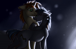 Pony art from Monere-lluvia