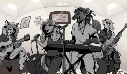 OCtober: Band by Monere-lluvia